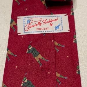 Golfer Necktie Specially Fashioned by Dorothy